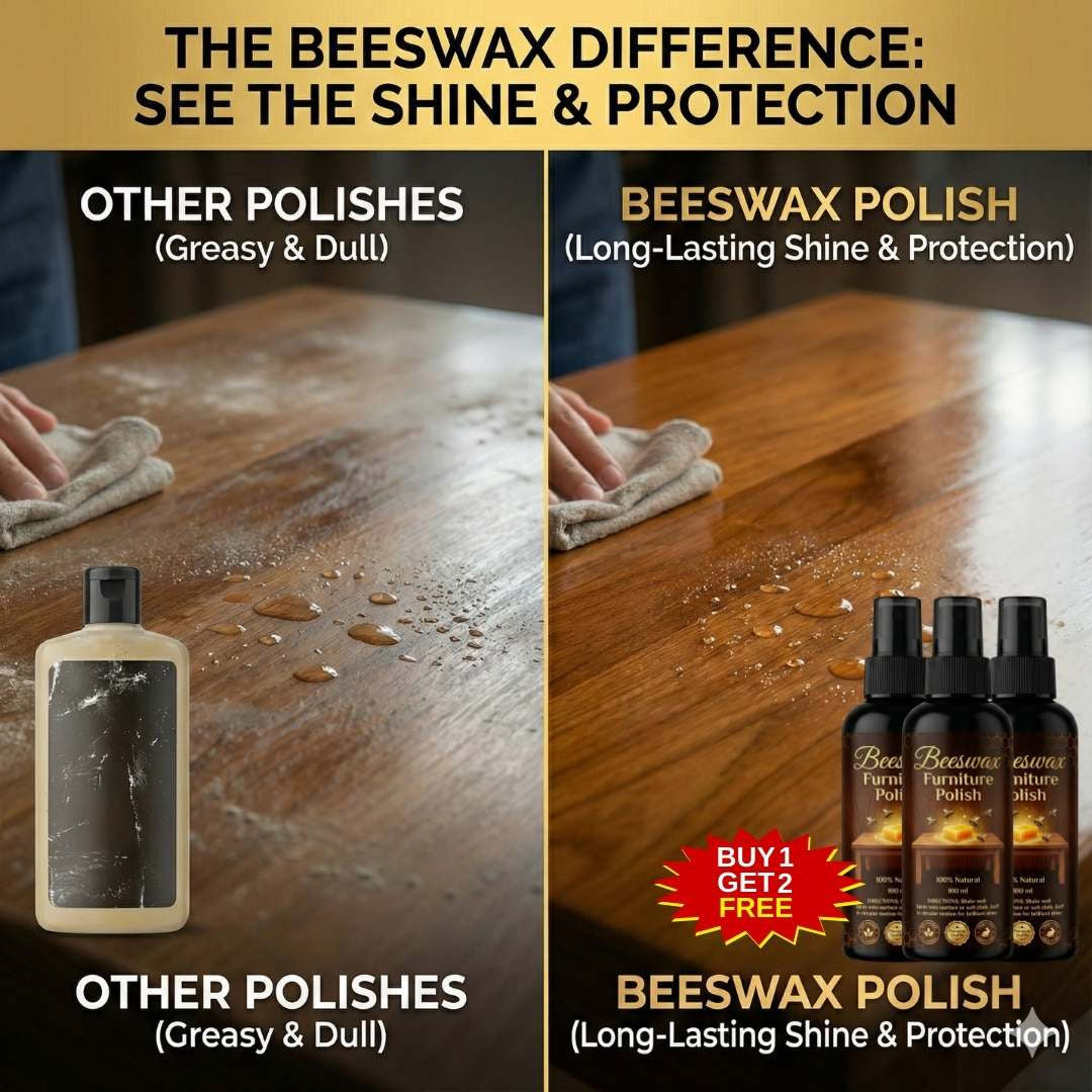 Crystal Shine Beeswax Furniture polish | Buy 1 Get 2 Free | Best For All Furniture