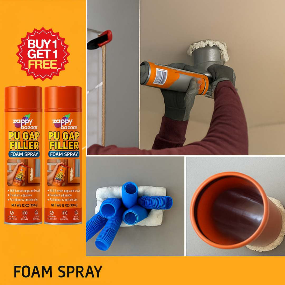 Instant Wall & Tile Gap Seal – PU Foam Spray | Buy 1 Get 1 Free
