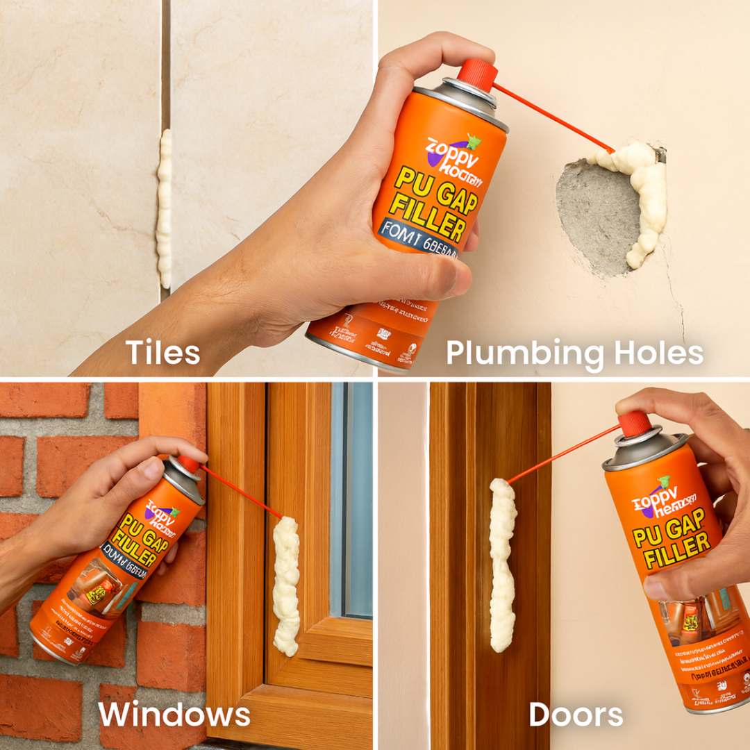 Instant Wall & Tile Gap Seal – PU Foam Spray | Buy 1 Get 1 Free