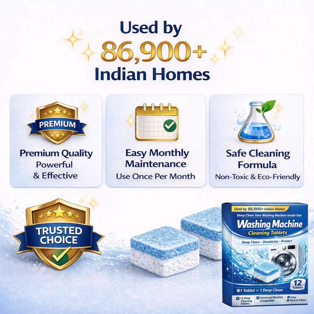 Washing Machine Cleaning Tablets - 12Pcs