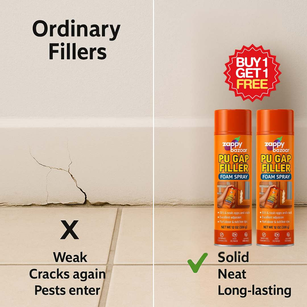 Instant Wall & Tile Gap Seal – PU Foam Spray | Buy 1 Get 1 Free